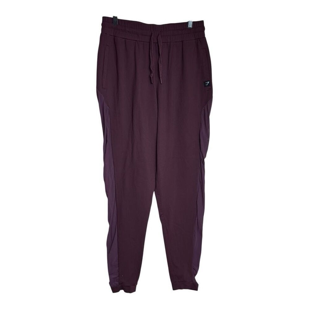 Gymshark Women's burgundy Jogger Mesh Panels Size‎ large
